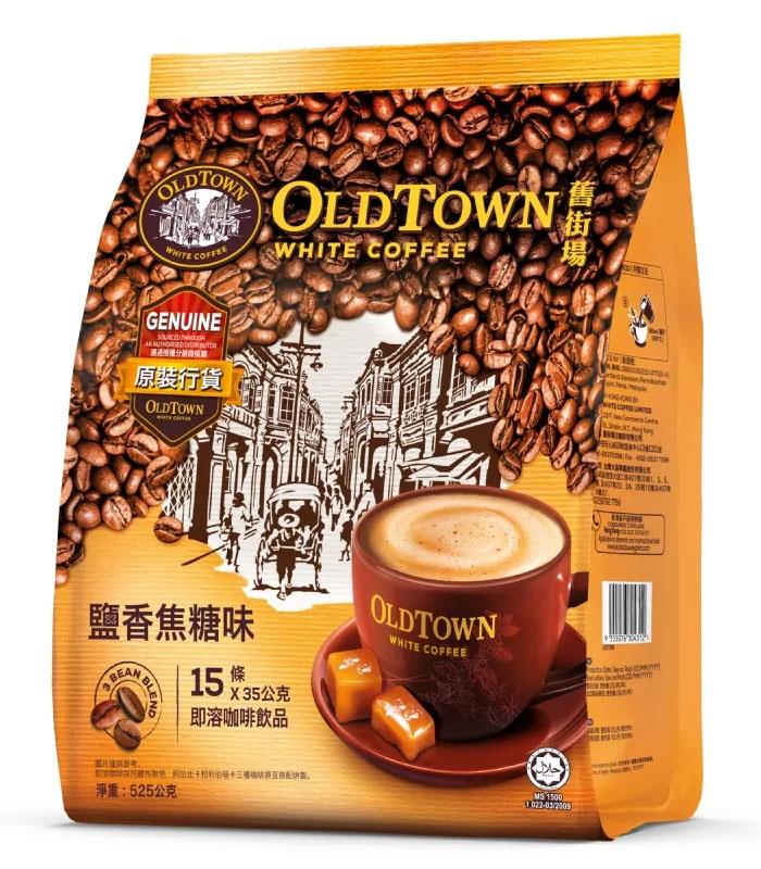 MyHuo Recommended Snacks 買貨推薦零食 - 舊街場三合一鹽香焦糖味白咖啡  - 15入
