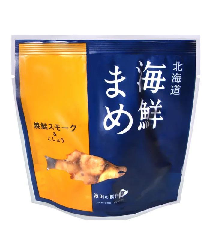MyHuo Recommended Snacks 買貨推薦零食 - 池田 烤鮭魚風味豆-煙燻胡椒味  - 55g