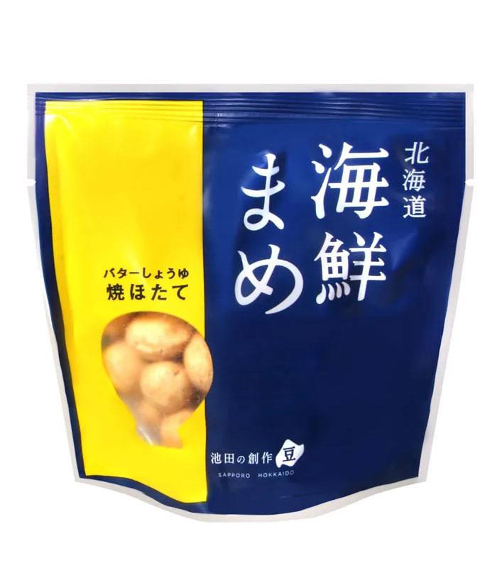 MyHuo Recommended Snacks 買貨推薦零食 - 池田 烤扇貝風味豆-奶油醬油味  - 55g