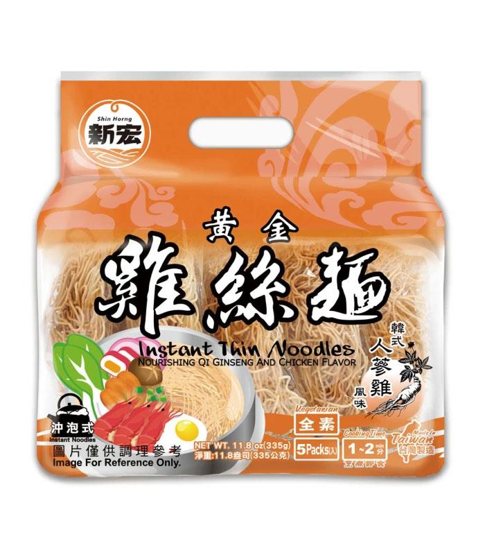 MyHuo Recommended Snacks 買貨推薦零食 - 新宏 黃金雞絲麵 - 5入