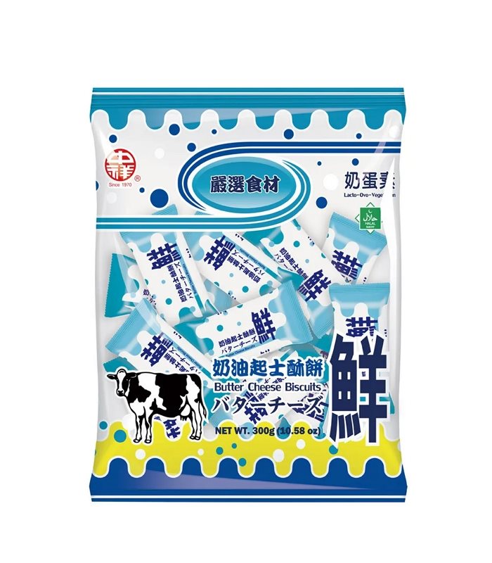 MyHuo Recommended Snacks 買貨推薦零食 - 【中祥】奶油起士餅乾量販包  - 300g