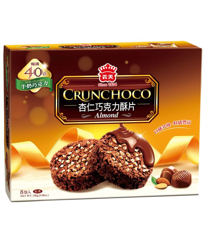 義美 - 杏仁巧克力酥片 - 牛奶巧克力 - 280g
