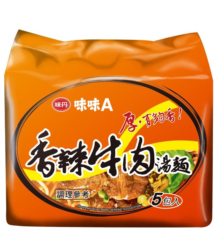 湯 / 乾拌麵 - 味味A 香辣牛肉湯麵  - 5入