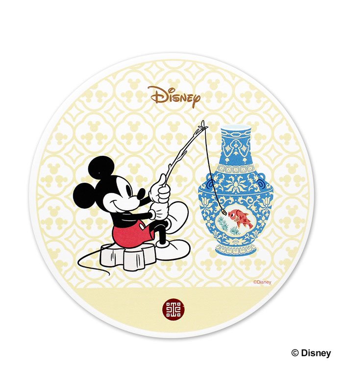 National Palace Museum Shop 故宮精品 - 霽青游魚轉心瓶吸水杯墊  - 1入
