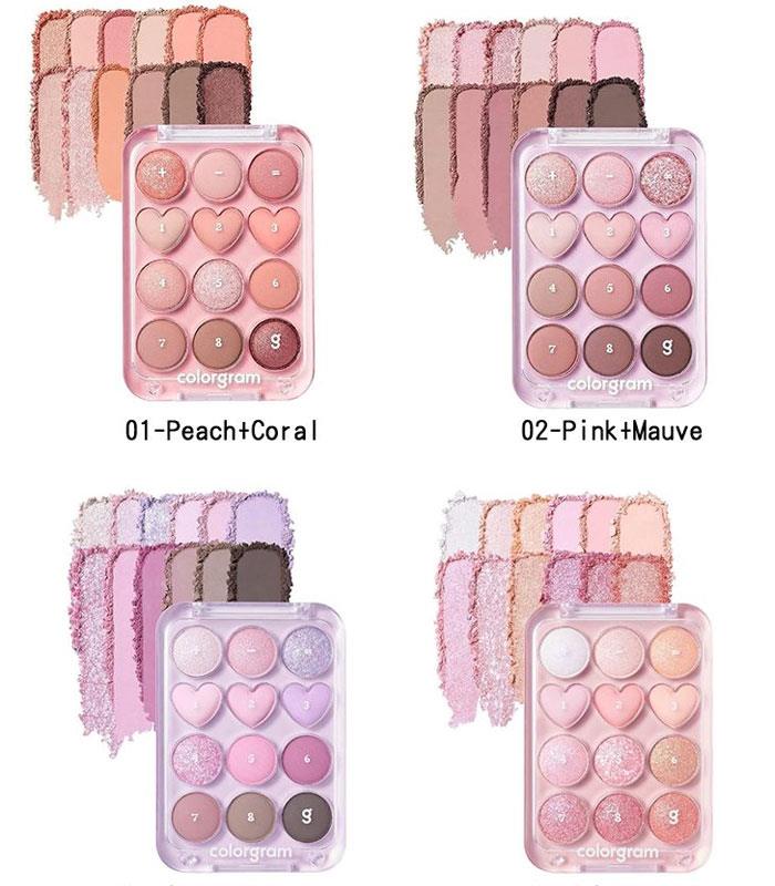 MYHUO Makeup Collection 買貨彩妝 - Colorgram 點點十二格眼影盤 - 1入