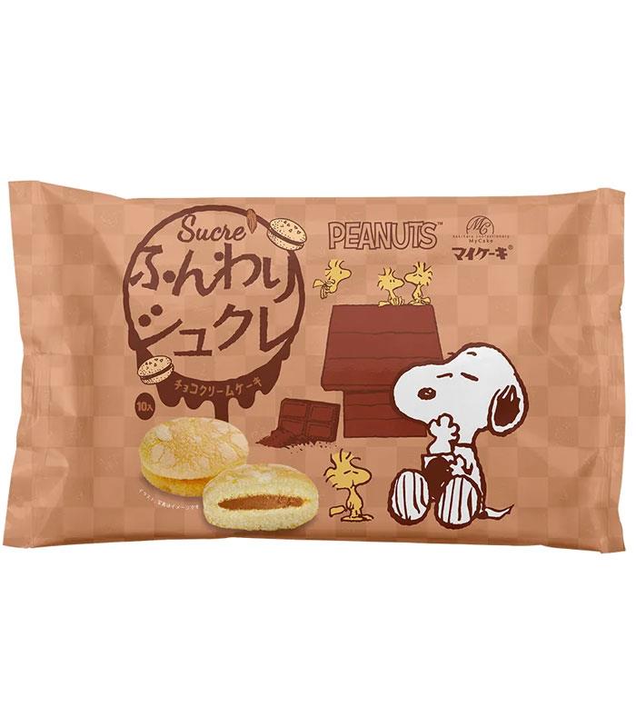 MyHuo Recommended Snacks 買貨推薦零食 - SNOOPY史奴比 巧克力夾心蛋糕  - 140g