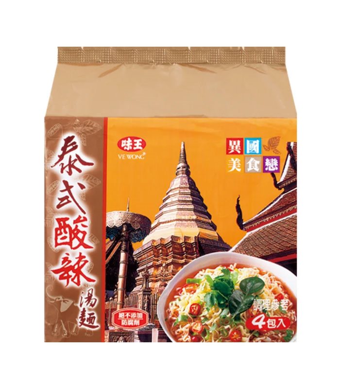 味王 - 泰式酸辣湯麵  - 4入