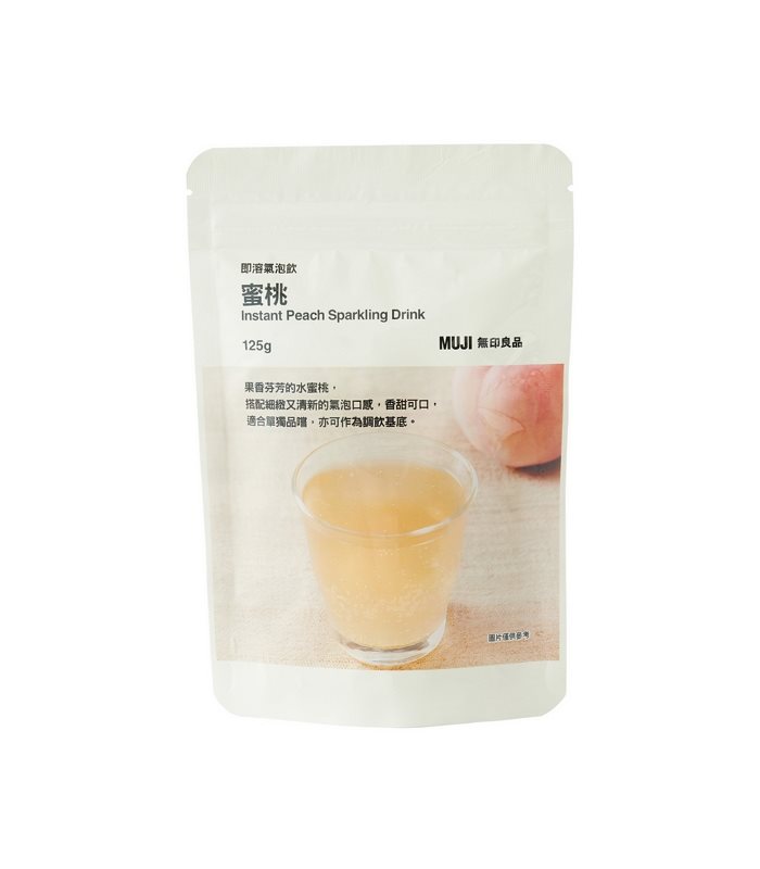 MUJI 無印良品 - 即溶氣泡飲/蜜桃  - 125g