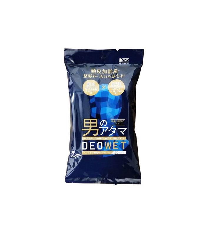 MYHUO Skincare Collection 買貨推薦保養 - KOYO DEOWET 頭皮用酷涼濕巾(青檸薄荷)  - 20入