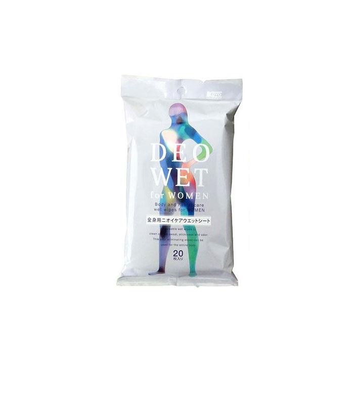 MYHUO Skincare Collection 買貨推薦保養 - KOYO DEOWET 濕巾 - 爽身香氛(蜜桃清香) - 20入