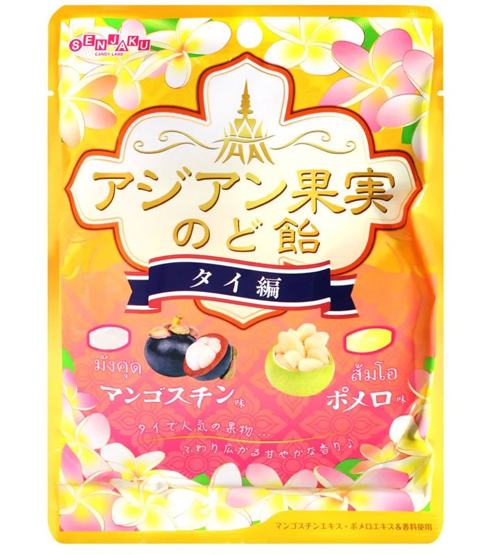 MyHuo Recommended Snacks 買貨推薦零食 - 扇雀飴 亞洲水果風味糖-山竹&柚子  - 71g