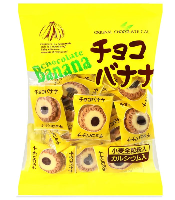 Japanese snacks 日本零食館 - 東京製果 香蕉可可風味餅  - 200g