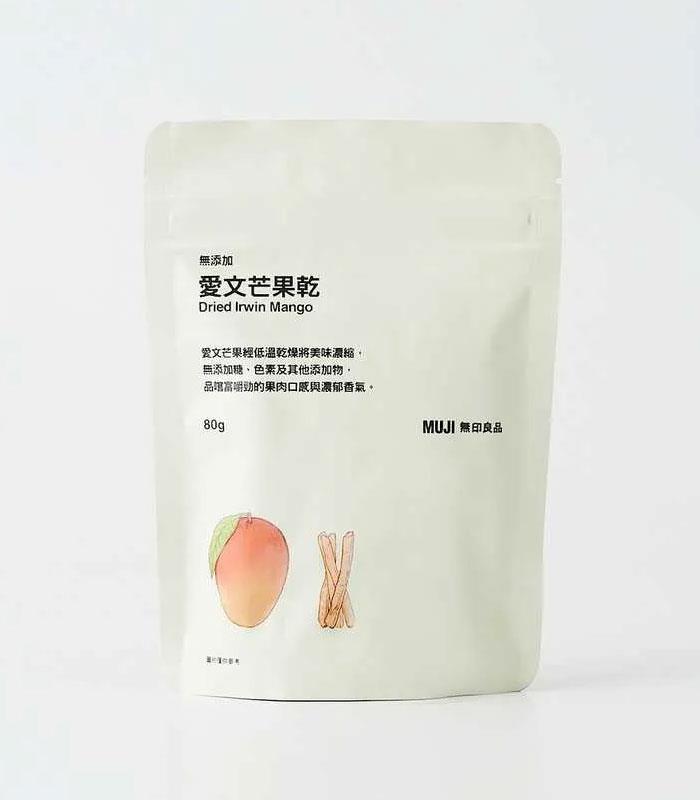 MUJI 無印良品 - 無添加 愛文芒果乾  - 80g