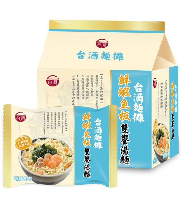 TTL 台酒 - 台酒麵攤鮮蝦魚板雙饗湯麵  - 4包