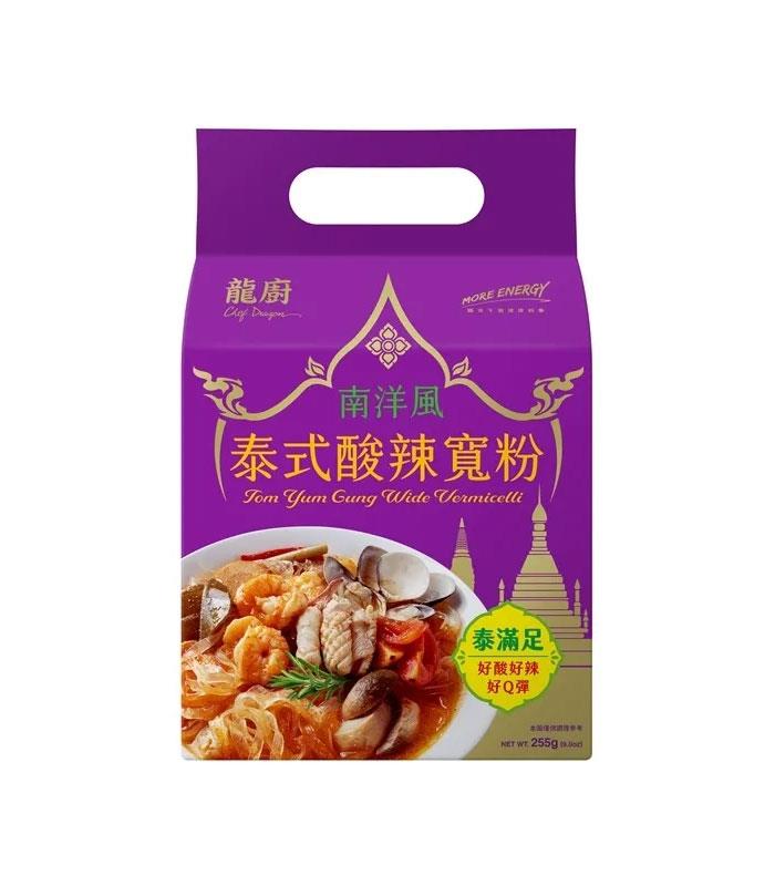 MyHuo Recommended Snacks 買貨推薦零食 - 龍廚 泰式酸辣寬粉  - 3入