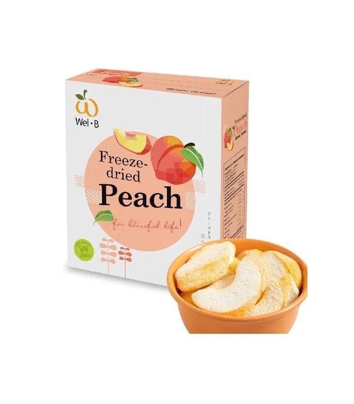 MyHuo Recommended Snacks 買貨推薦零食 - Wel-B 天然冷凍乾燥水蜜桃果乾  - 30g