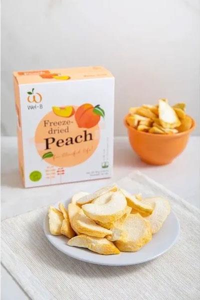 MyHuo Recommended Snacks 買貨推薦零食 - Wel-B 天然冷凍乾燥水蜜桃果乾  - 30g