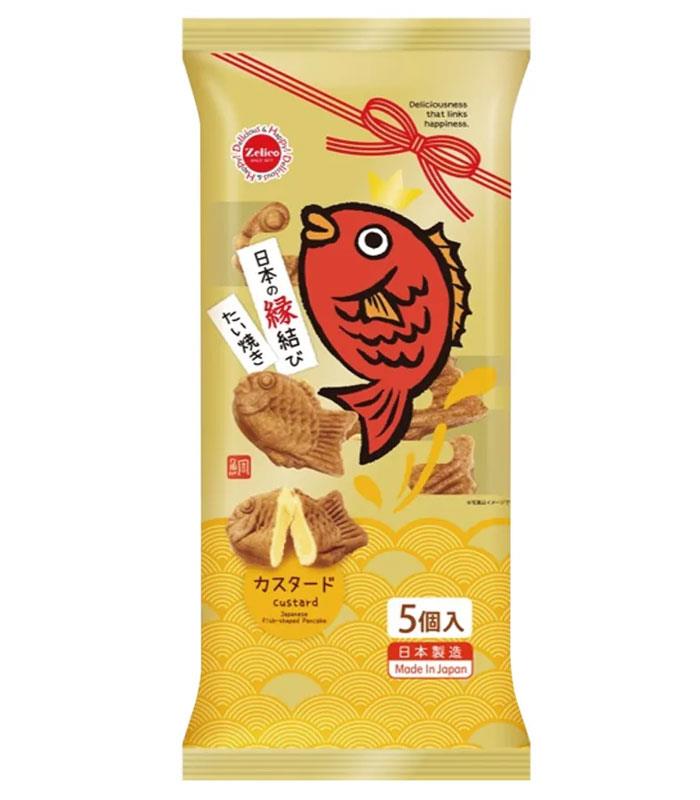 MyHuo Recommended Snacks 買貨推薦零食 - 鈴木榮光堂鯛魚燒卡士達口味  - 150g
