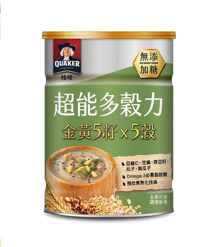 QUAKER 桂格 - 超能多穀力 - 金黃5籽x 5穀(無糖) - 390g