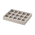 MUJI - 壓克力盒用灰絨內盒／小格-15.5x12x2.5cm
