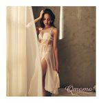 Qmomo - 軟鋼圈睫毛蕾絲罩杯式長睡衣(芭比奶油粉)