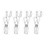 MUJI - 不鏽鋼絲夾_掛鉤式-4入