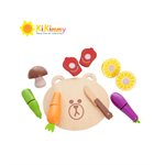 買貨小東西 - kikimmy LINE FRIENDS 木製蔬果切切樂-1 piece